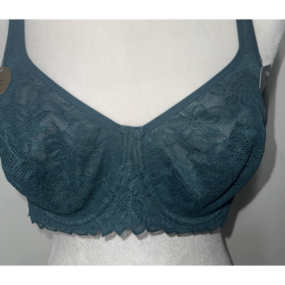 Wacoal 38C Soft Sense Bra & Medium Hipster Panty  Set Intimate Feminine Lace - Picture 5 of 12